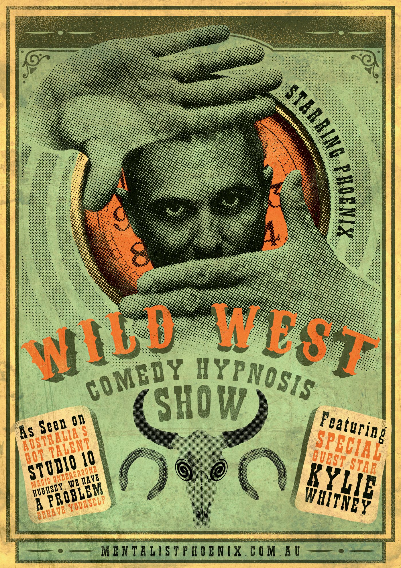 Poster for the Wild West Comedy Hypnosis Show